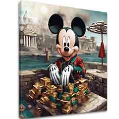Slika na platnu - Miki Maus u Lukusu | različite dimenzije