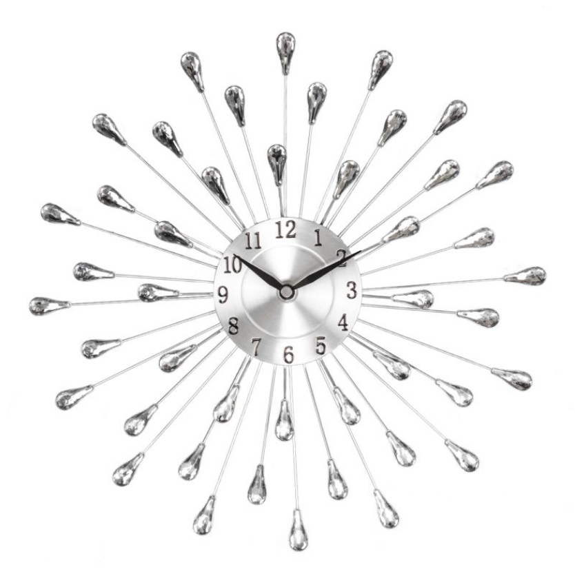 مبالغة ساعة حائط أبيض  Zidni satovi CRYSTAL 33x33x5 cm