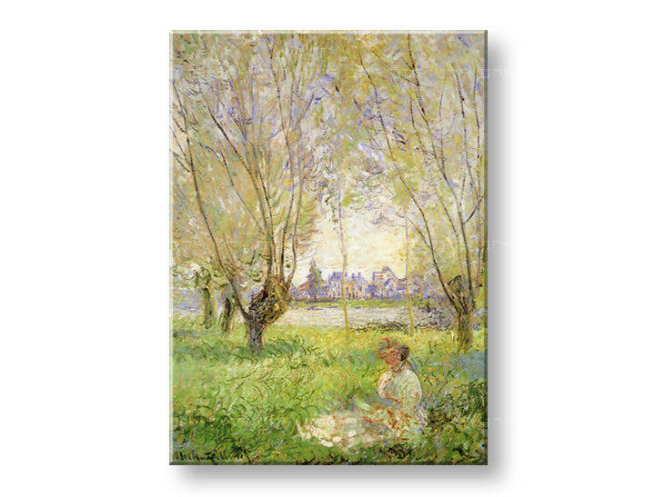 Reprodukcije WOMAN UNDER THE WILLOWS - Claude Monet  