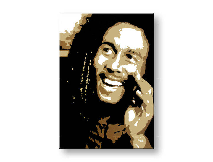 Ručno slikane slike na platnu Pop Art Bob Marley 