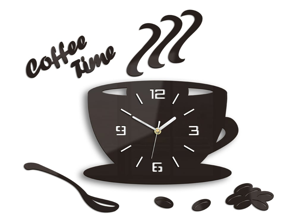 Zidni satovi COFFE TIME 3D WENGE wenge