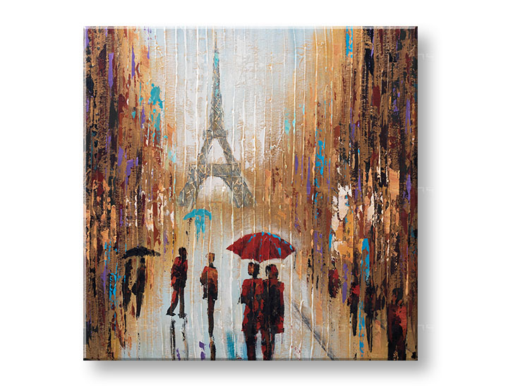 Slikana slika na platnu PARIZ 70x70 cm 