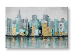 Slikana slika na platnu GRAD 90x60 cm 