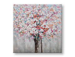 Slikana slika na platnu DRVO 60x60 cm 