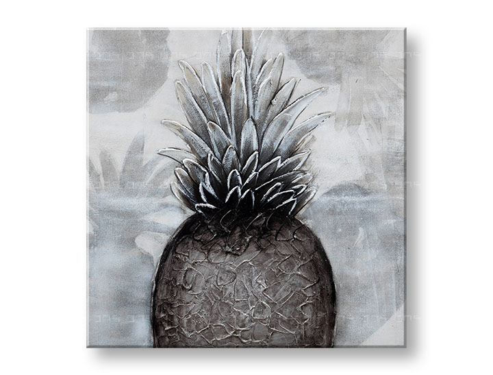 Slikana slika na platnu ANANAS 60x60 cm 