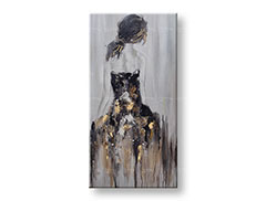 Slikana slika na platnu ŽENA 50x100 cm 