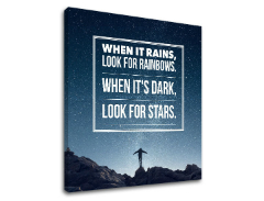 Motivaciona slika na platnu When it rains
