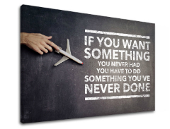 Motivaciona slika na platnu If you want something