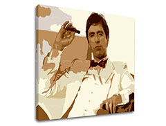 Najveći mafijaši na platnu Scarface - Tony Montana puši cigaru