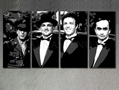 Ručno slikane slike na platnu Pop Art Corleone Family 