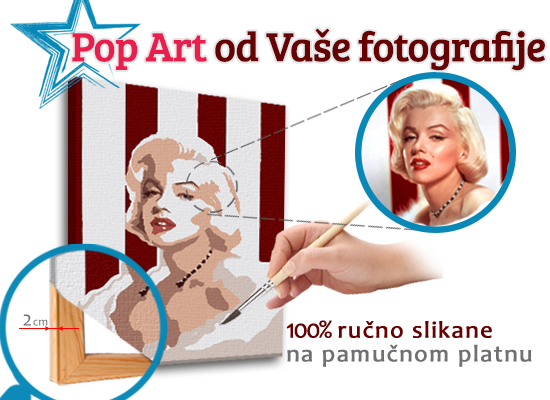 Ručno slikani POP Art – PRAVOUGAONIK popartfoto