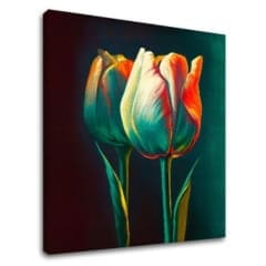 Dizajn dekoracija na platnu Jutro sa tulipanom