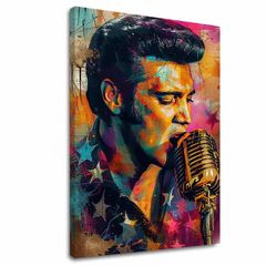Image ELVIS PRESLEY - Zlatni glas rokenrola | 100% originalna akrilna boja