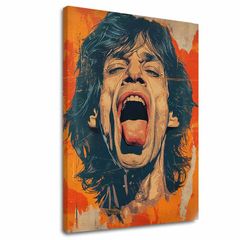 Image MICK JAGGER - Moć rok scene | 100% originalna akrilna boja