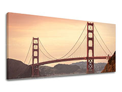 Slike na platnu GRADOVI Panorama - SAN FRANCISCO 