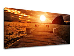 Slike na platnu ZALAZAK SUNCA Panorama 