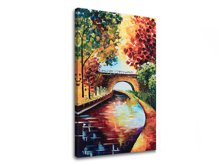 Pejzaž na platnu 75k120 cm