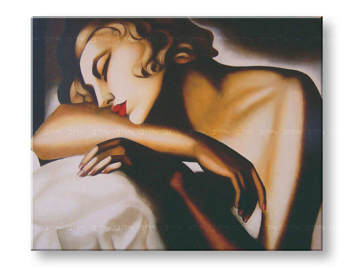 Reprodukcije GIRL SLEEPING - Tamara de Lempicka