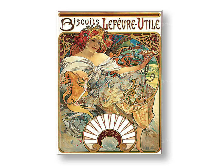 Reprodukcije BISCUITS LEFEVRE-UTILE - Alfons Mucha