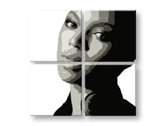 Ručno oslikana POP ART slika BEYONCÉ 60k60 cm