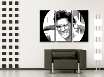 Ručno oslikana POP art slika ELVIS od 3 dela el2 | različite veličine