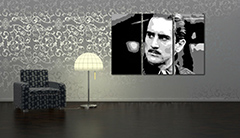 Ručno oslikana POP art slika Kum Robert De Niro, bog iz 3 dela | različite veličine