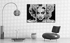 Ručno oslikana POP Art slika MADONA od 3 dela ma2 | različite veličine