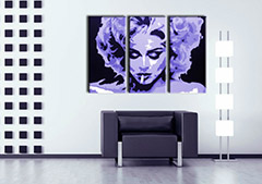 Ručno oslikana POP Art slika MADONA slika od 3 dela 0002 ma | različite veličine