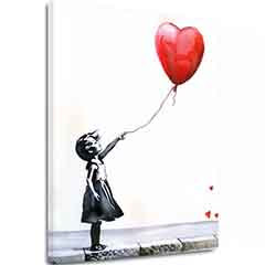 Slika EART BALLOON GIRL | Italijanski platno
