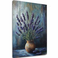 Slika harmonija lavande | Soba u glinenoj vazi | Akrilni detalji 40x60 cm