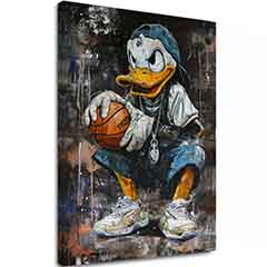 Slika LEBRON DUCK na platnu | Oslikana struktura