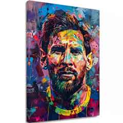 Slika MESSI VIBES na platnu | Oslikana struktura