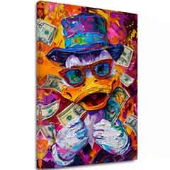 Slika MONEY DUCK | Italijanski platno