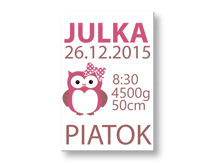 NAŠA DEVOJČICA Slike na platnu s tekstom - 