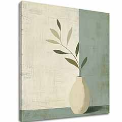 Slika na platnu Vaza na bež boji - Moderna dekoracija
