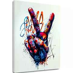 Slika PEACE HAND | Italijanski platno