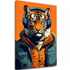 Slika TIGER VIBES | Italijansko platno