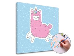 Slikanje po brojevima PINK LAMA SINGLE CUT | niske težine