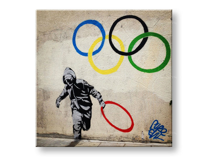 Slika na platnu KVADRAT Street ART – Banksy