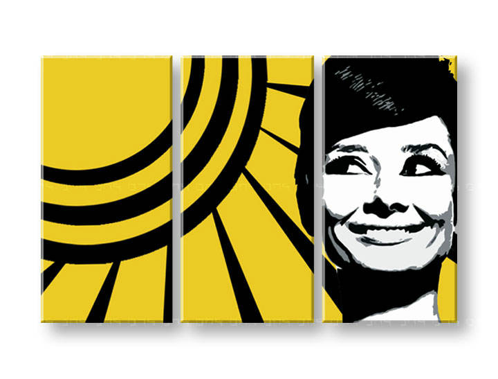 Ručno slikane slike na platnu Pop Art Audrey HEPBHURN 