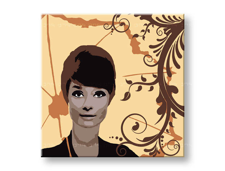 Ručno slikane slike na platnu Pop Art Audrey Hepburn 