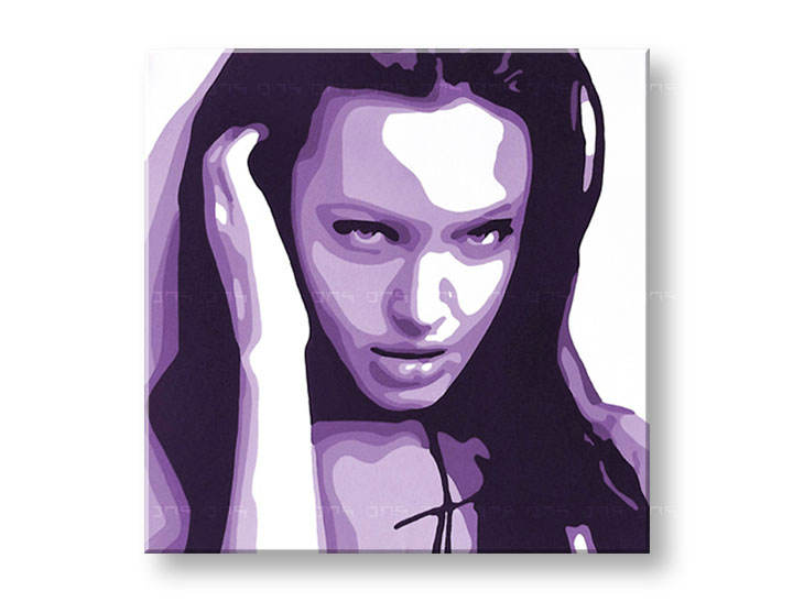 Ručno slikane slike na platnu Pop Art Angelina Jolie 