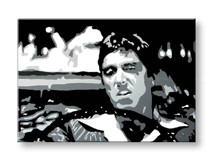 Ručno slikane slike na platnu Pop Art AL PACINO 