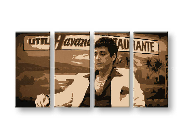 Ručno slikane slike na platnu Pop Art HAVANA - AL PACINO 