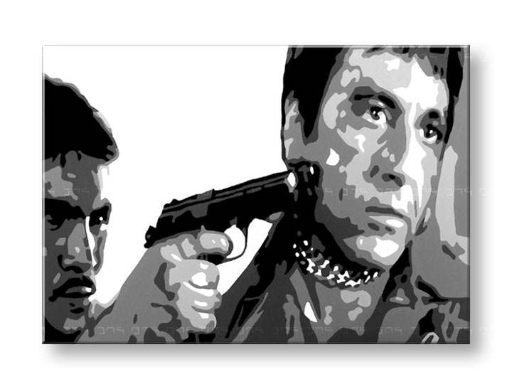 Ručno slikane slike na platnu Pop Art AL PACINO 