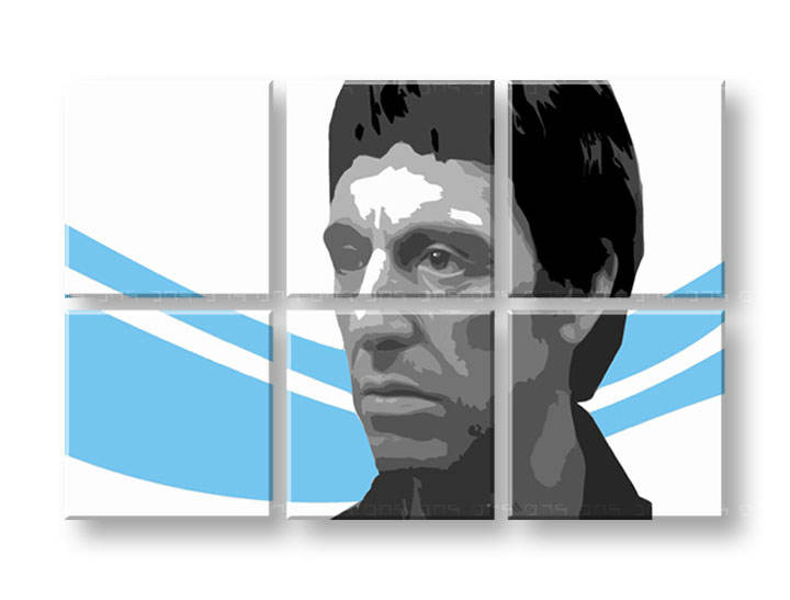 Ručno slikane slike na platnu Pop Art Scarface - AL PACINO 