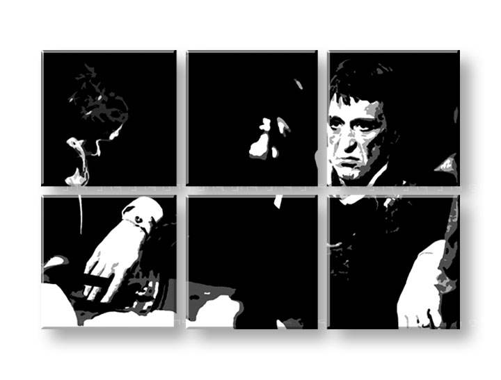 Ručno slikane slike na platnu Pop Art SCARFACE-AL PACINO 