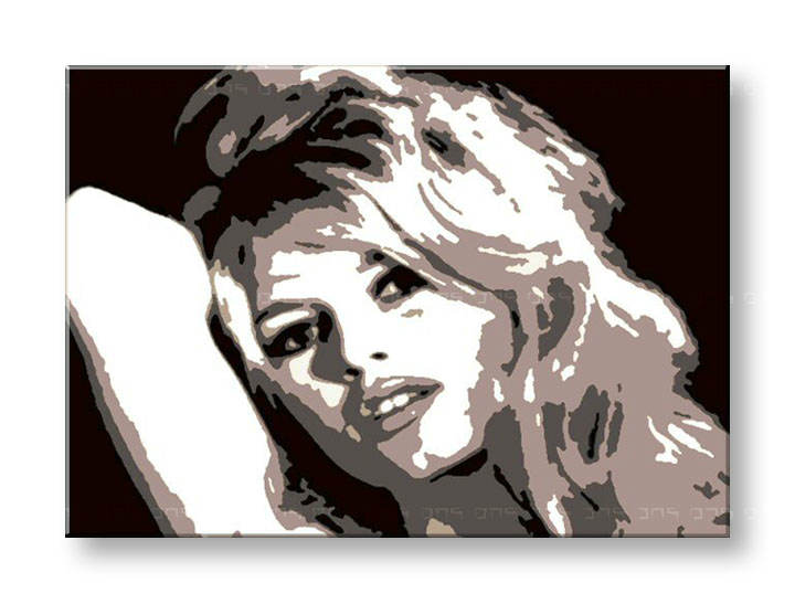 Ručno slikane slike na platnu Pop Art Brigitte Bardot 