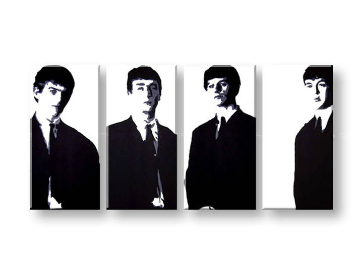 Ručno slikane slike na platnu Pop Art Beatles 