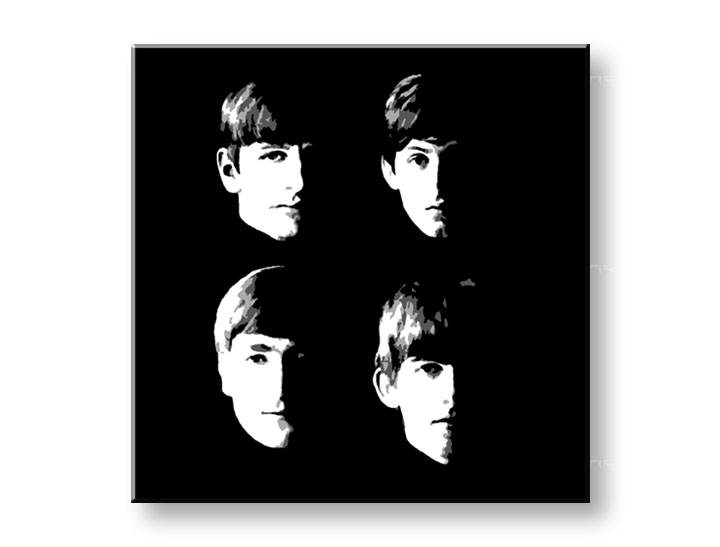 Ručno slikane slike na platnu Pop Art BEATLES 